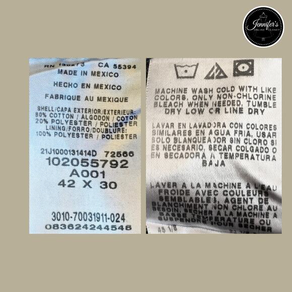 Lee Men's Relaxed Fit Fleece Lined Straight Leg Jeans Size 42 x 30 - Picture 6 of 8